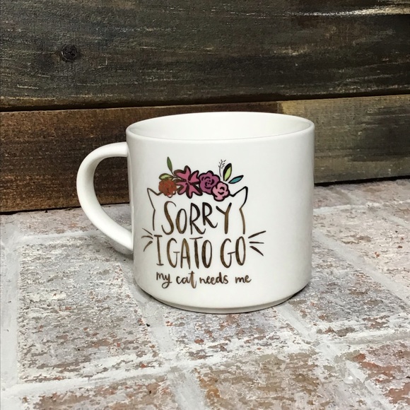 Threshold Other - Sorry I Gato Go Cat mug